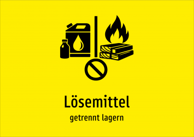 Lösemittel - getrennt lagern