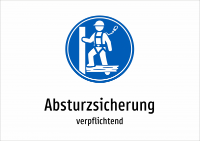 Absturzsicherung - verpflichtend