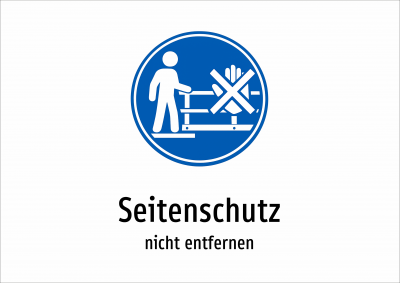 Seitenschutz - nicht entfernen