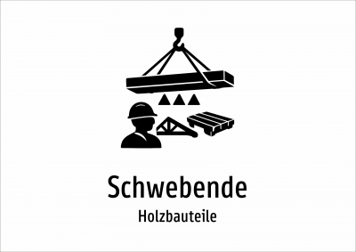 Schwebende - Holzbauteile