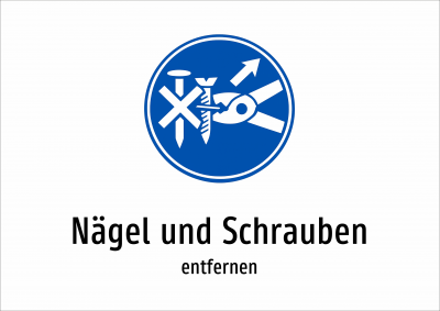 Nägel und Schrauben - entfernen