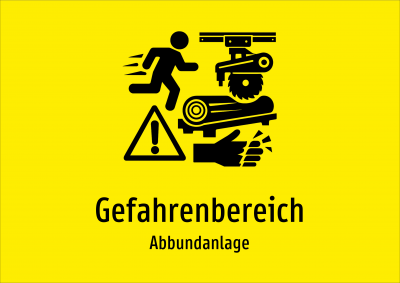 Gefahrenbereich - Abbundanlage