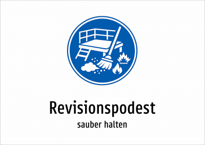 Revisionspodest - sauber halten