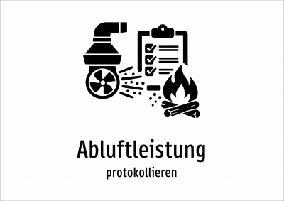 Abluftleistung - protokollieren