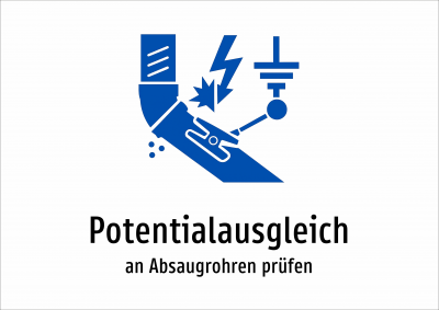 Potentialausgleich - an Absaugrohren prüfen