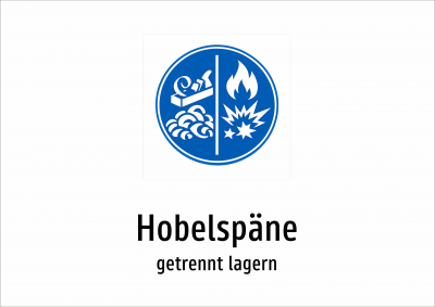 Hobelspäne - getrennt lagern