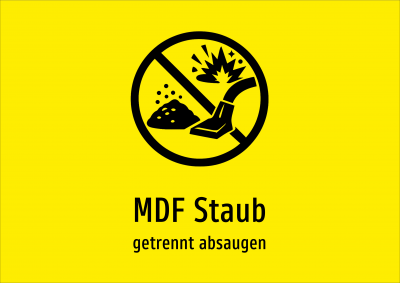 MDF Staub - getrennt absaugen
