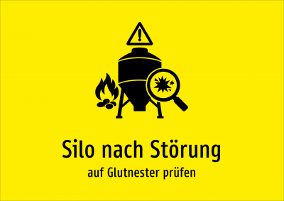 Silo nach Störung - auf Glutnester prüfen