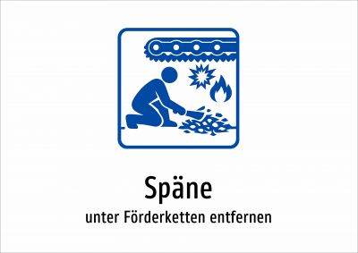 Späne - unter Förderketten entfernen
