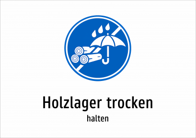 Holzlager trocken - halten