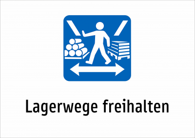 Lagerwege freihalten