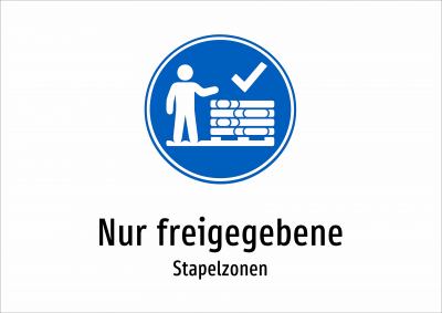 Nur freigegebene - Stapelzonen