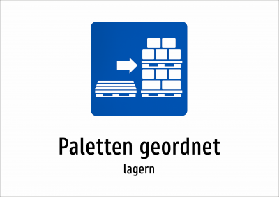Paletten geordnet - lagern