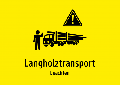 Langholztransport - beachten