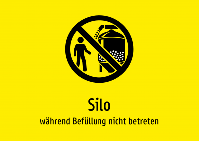 Silo - während Befüllung nicht betreten