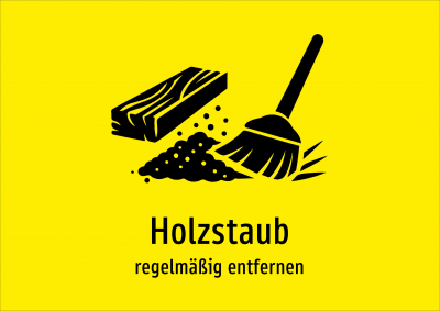 Holzstaub - regelmäßig entfernen