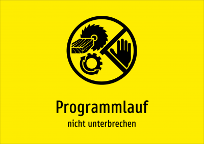 Programmlauf - nicht unterbrechen