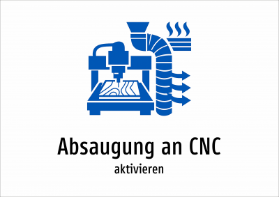 Absaugung an CNC - aktivieren