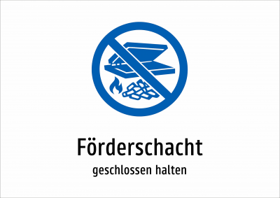 Förderschacht - geschlossen halten