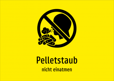 Pelletstaub - nicht einatmen