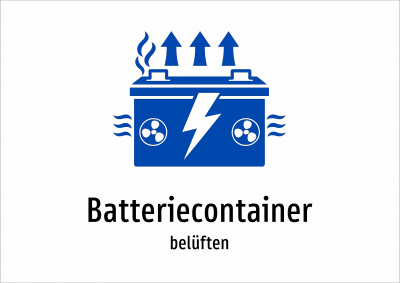 Batteriecontainer - belüften