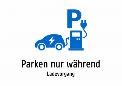 Parken nur während - Ladevorgang