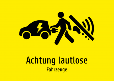 Achtung lautlose - Fahrzeuge