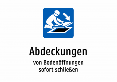 Abdeckungen - von Bodenöffnungen sofort schließen