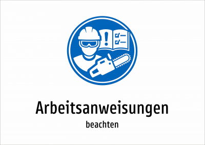 Arbeitsanweisungen - beachten
