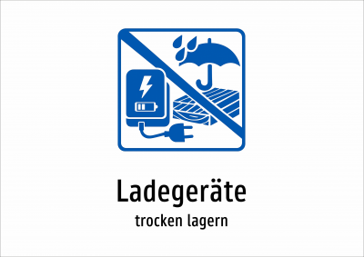 Ladegeräte - trocken lagern
