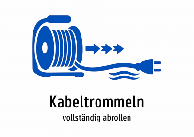 Kabeltrommeln - vollständig abrollen
