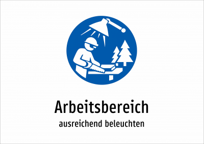 Arbeitsbereich - ausreichend beleuchten