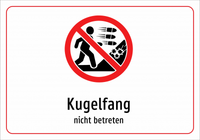 Kugelfang - nicht betreten