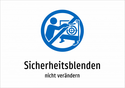 Sicherheitsblenden - nicht verändern