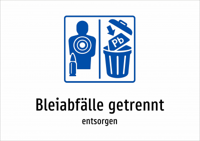 Bleiabfälle getrennt - entsorgen