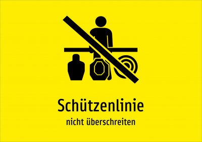 Schützenlinie - nicht überschreiten