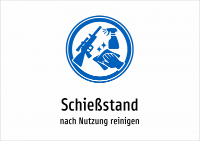 Schießstand - nach Nutzung reinigen