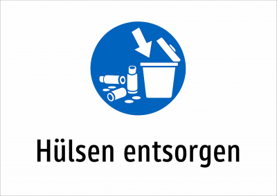 Hülsen entsorgen