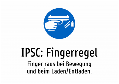 IPSC: Fingerregel - Finger raus bei Bewegung und beim Laden/Entladen.