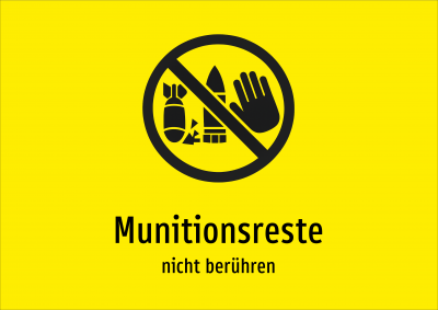 Munitionsreste - nicht berühren
