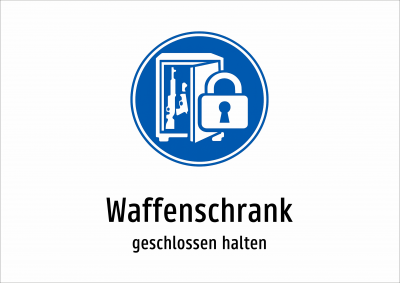 Waffenschrank - geschlossen halten