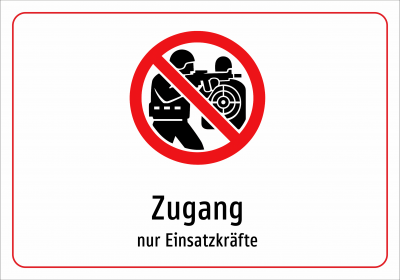 Zugang - nur Einsatzkräfte