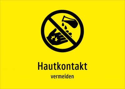 Hautkontakt - vermeiden