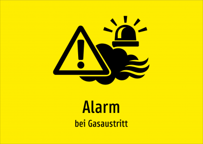 Alarm - bei Gasaustritt