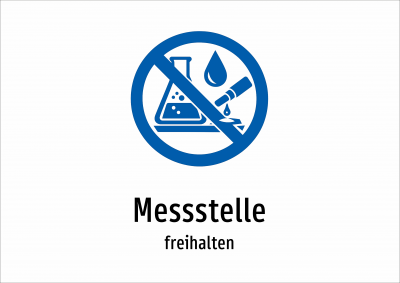 Messstelle - freihalten