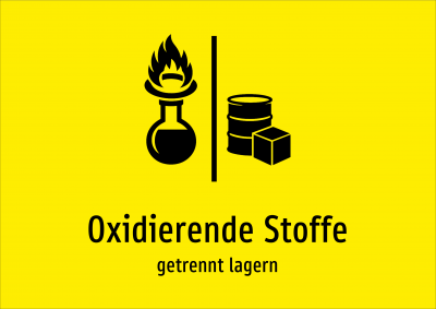 Oxidierende Stoffe - getrennt lagern