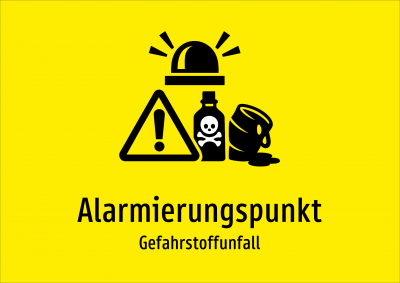 Alarmierungspunkt - Gefahrstoffunfall