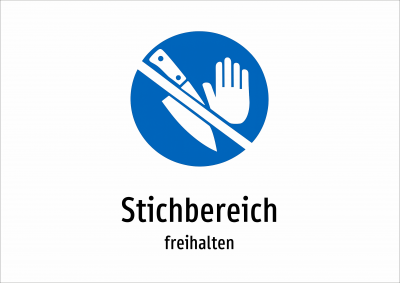 Stichbereich - freihalten