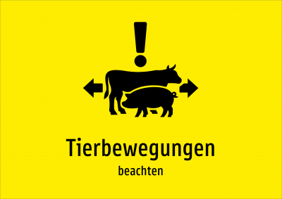 Tierbewegungen - beachten