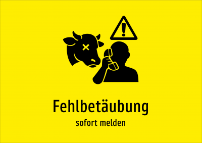 Fehlbetäubung - sofort melden